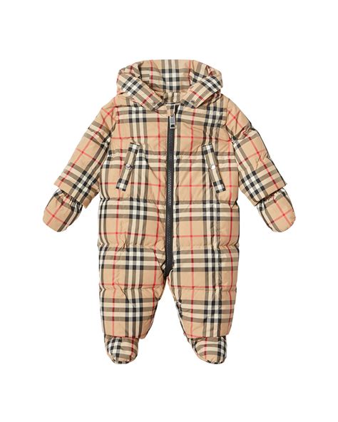 burberry snowsuit baby girl